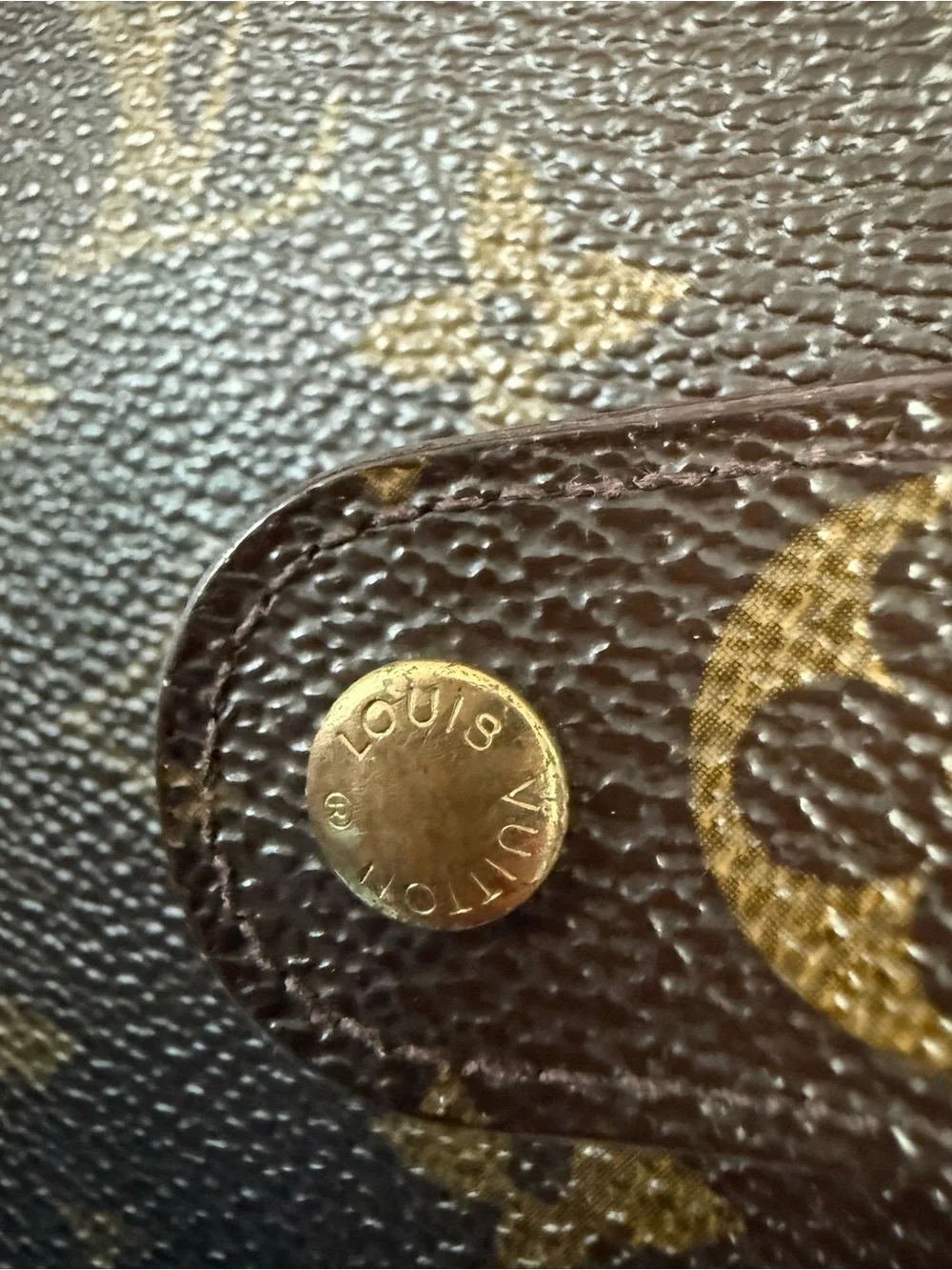 Louis Vuitton Monogram Porte-Papier zip wallet in Brown and Gold-Tone